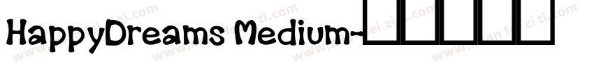 HappyDreams Medium字体转换